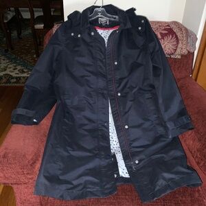 Joules Navy Rain Coat, Size 12